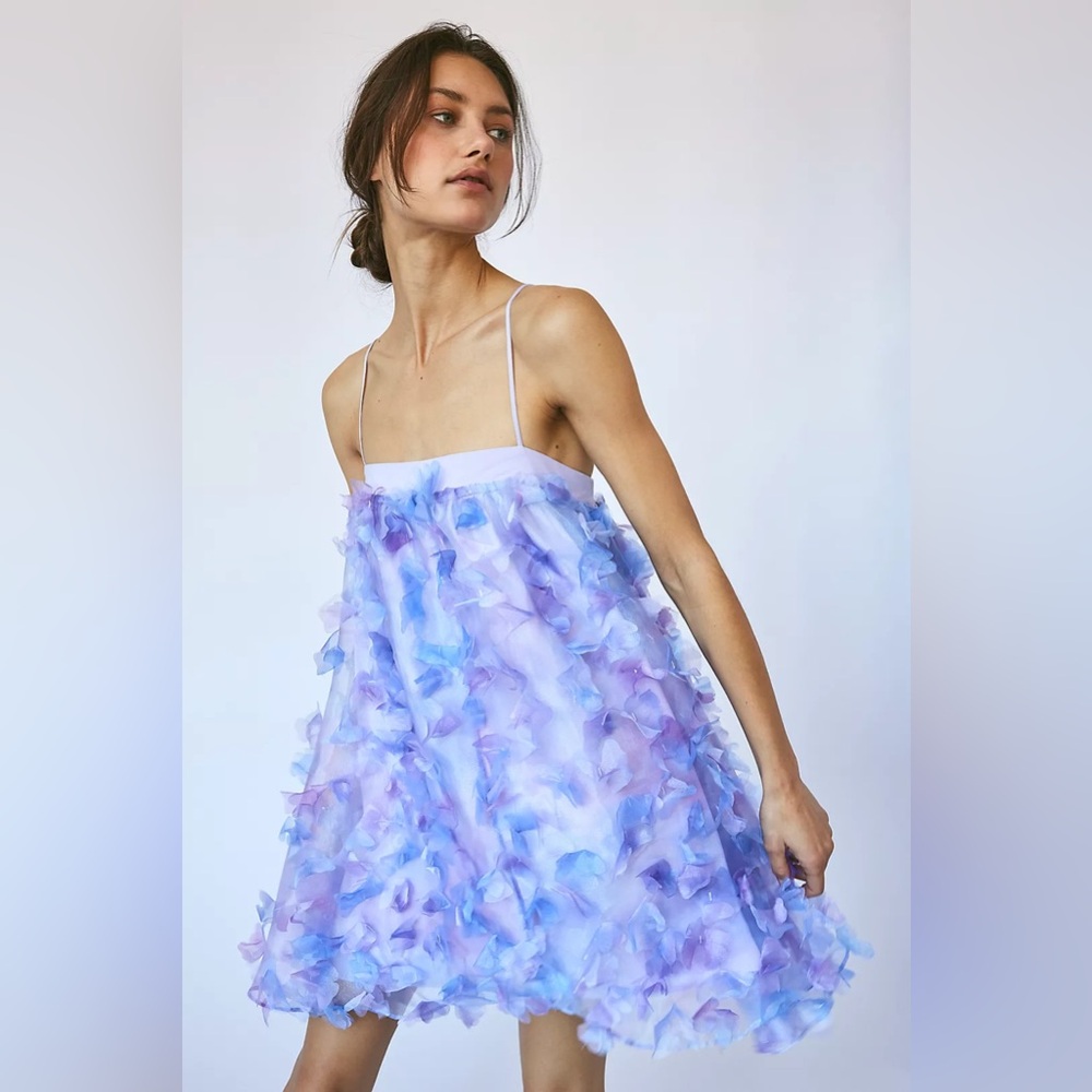 Free People Rainbow Deluxe Mini Dress, M, worn once, Taylor Swift Lover Era